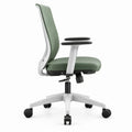 Ergonomische verstelbare bureaustoel met armleuningen Groen/Wit/Zwart 64 x 64 x 96-106 cm